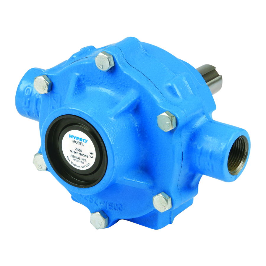 Hypro 1700 Series Installation, Operation, Repair And Parts Manual