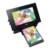Sony S-Frame DPP-F800 Operating Instructions Manual
