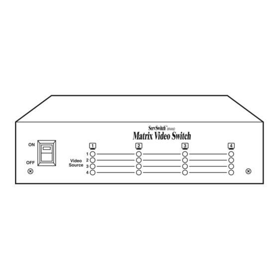 Black Box ServSwitch User Manual