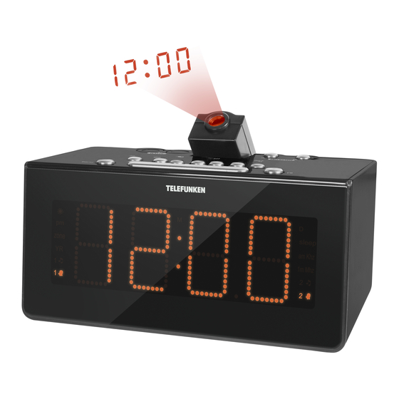 Telefunken TF-1542 Alarm Clock Radio Manuals