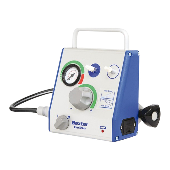 baxter EASYSPRAY Quick Reference Manual