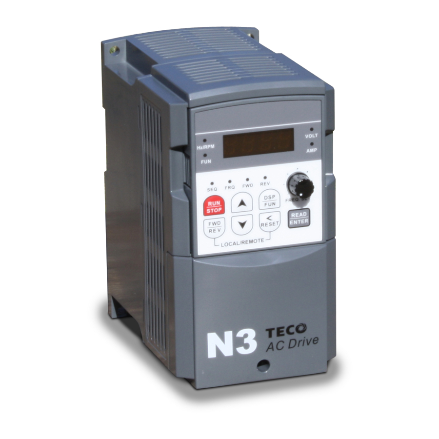 TECO N3 Series Operating Manual
