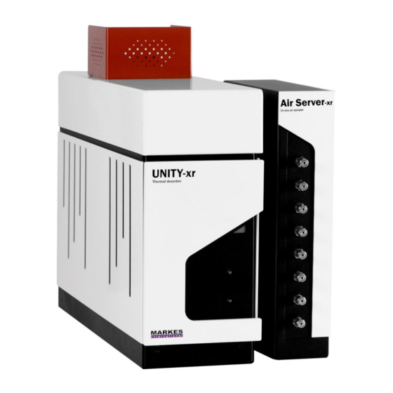 Markes International UNITY-Air Server-xr Manuals