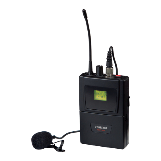FONESTAR MSHT-45P Quick Start Manual
