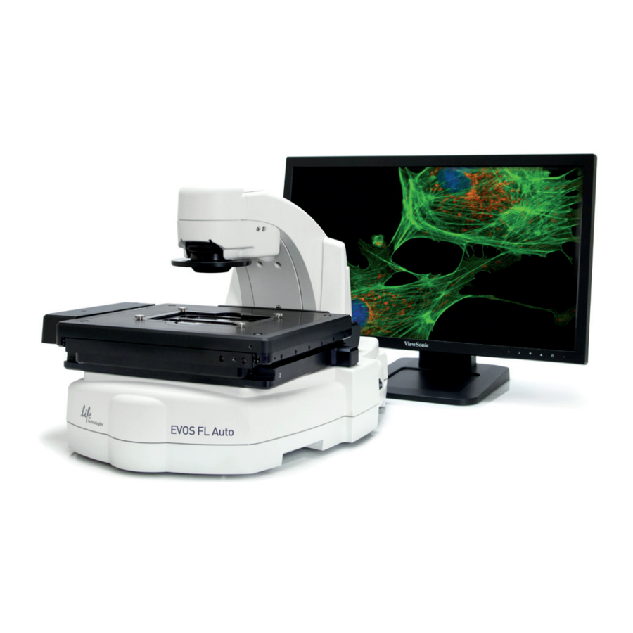 Life Technologies EVOS FL Auto - fluorescence Microscope Quick Reference