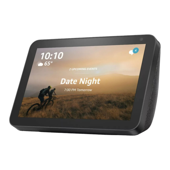 Amazon echo show 8 Manual