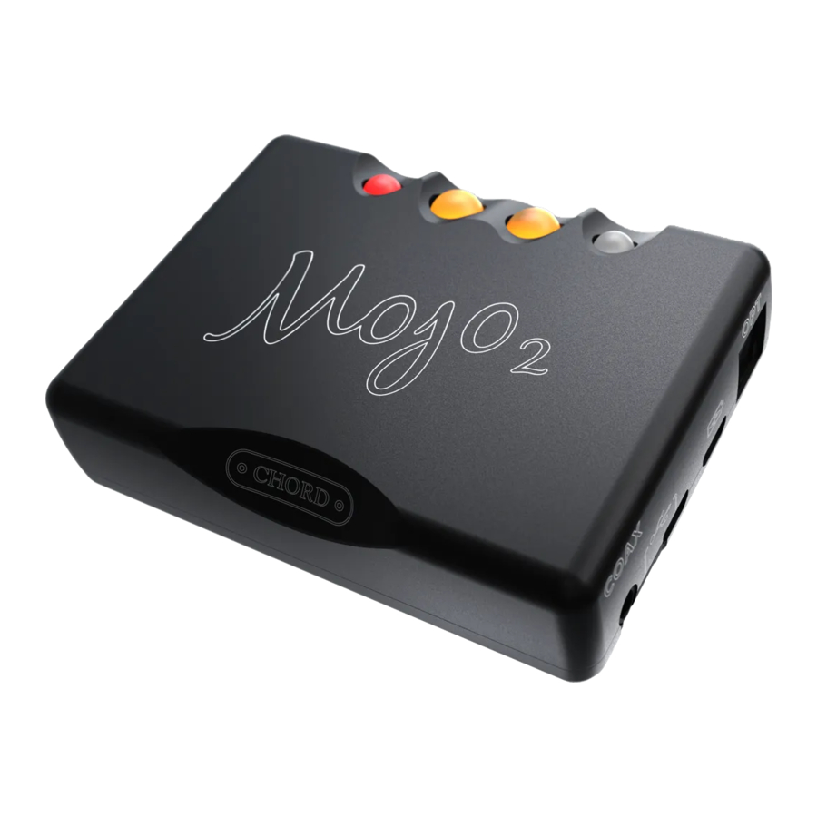Chord Mojo 2 - Headphones Amplifier Manual