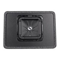 Kicker SOLO-BARIC VS12L3 Owner's Manual