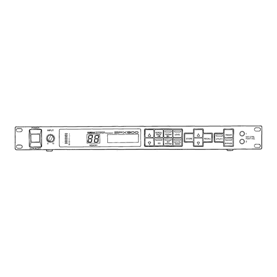 Yamaha SPX900 Operation Manual
