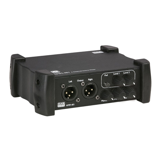 DAPAudio AMM-401 Manual