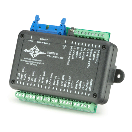 Dakota Digital VFD III Series Quick Start Manual