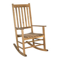 Safavieh Outdoor Shasta Rocking Chair PAT7002 Assembly Instructions