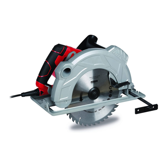 Feider Machines FSC20235 Instruction Manual