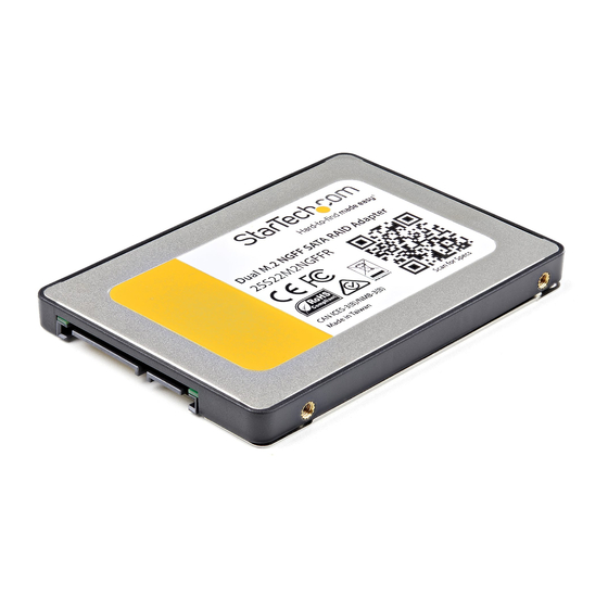 StarTech.com 25S22M2NGFFR User Manual