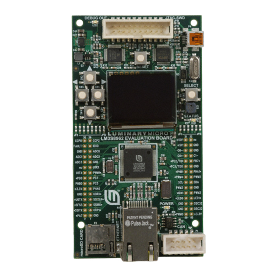 Stellaris LM3S8962 Quick Start Manual