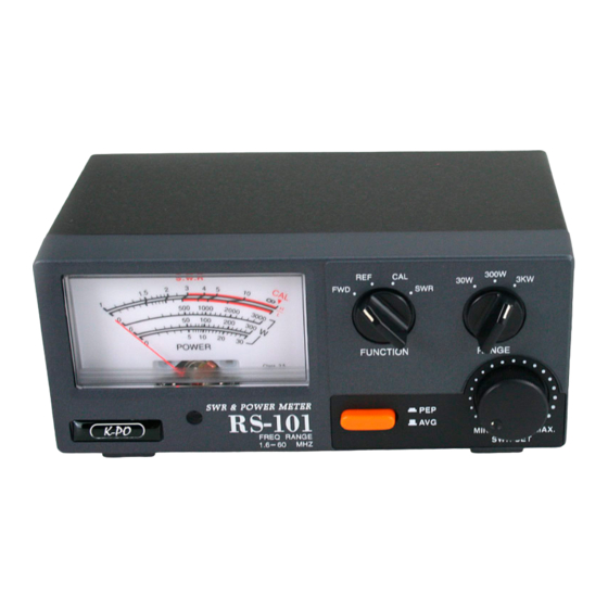 K-PO RS-101 Instruction Manual