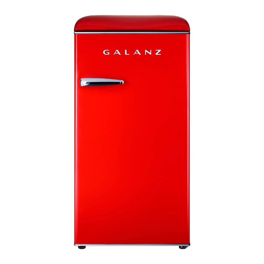 Galanz GLR33MRDR10, GLR33MBER10 - Retro Compact Refrigerator Manual