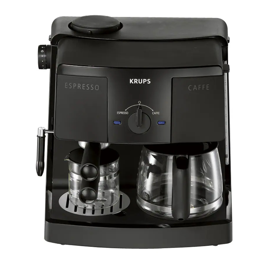 KRUPS XP1500/1530 - Espresso Coffee Maker Manual