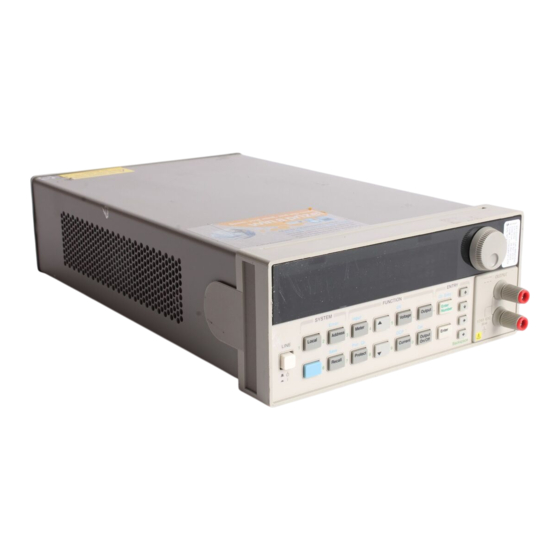 Keysight Technologies 6611C Power Supply Manuals