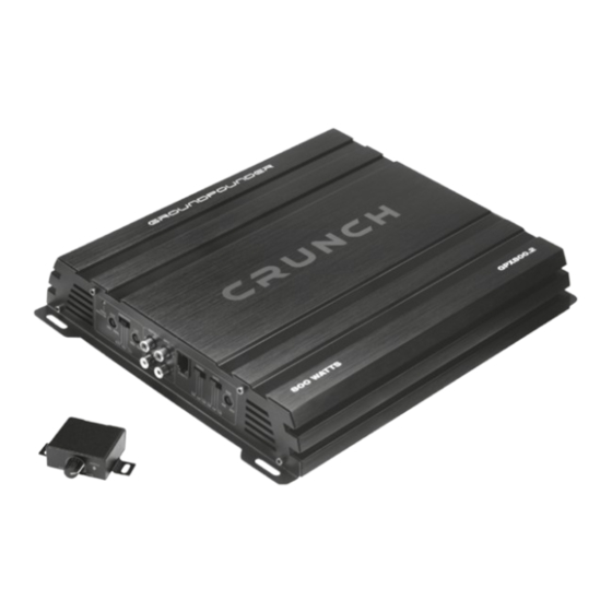 Crunch GROUND POUNDER GPX800.2 User Manual