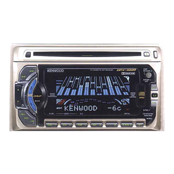 Kenwood DPX-4020 Service Manual