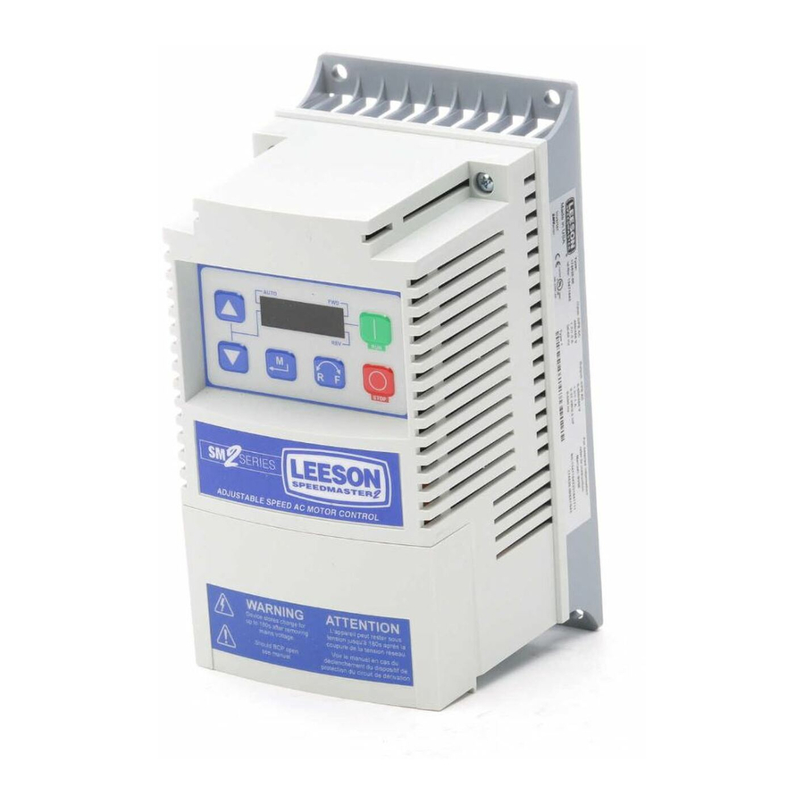 Leeson SPEEDMASTER SM2 Series Installation And Operation Manual