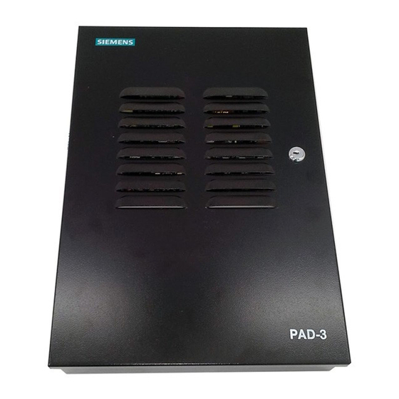 User Manuals: Siemens PAD-3 Appliance Extender