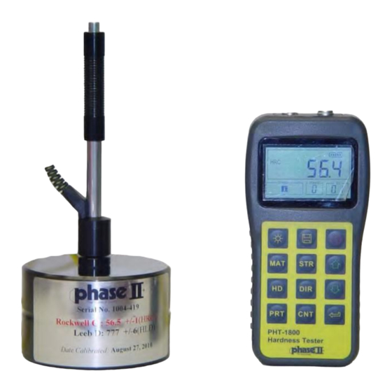 phase II PHT-1800 Operation Manual