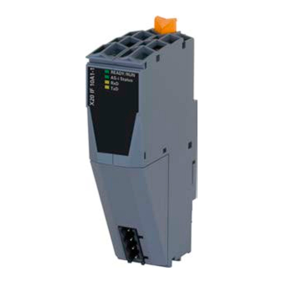 B&R X20IF10A1-1 User Manual
