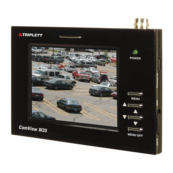 Triplett CamView W35 Instruction Manual