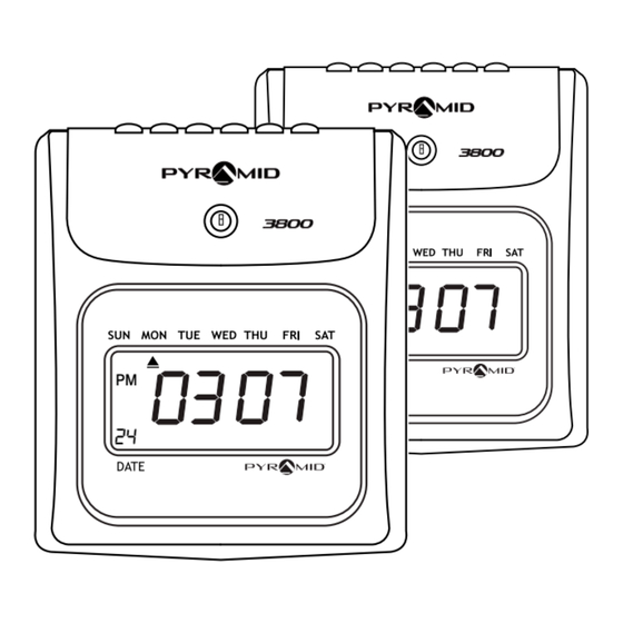 Pyramid 3800 User Manual