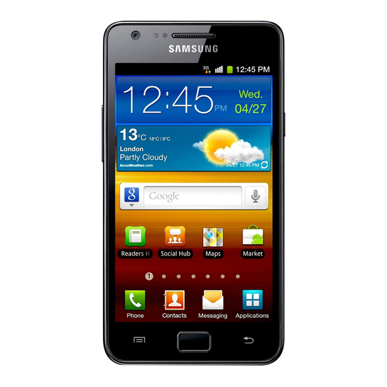 Samsung Galaxy S II Galaxy S II I9100 User Manual