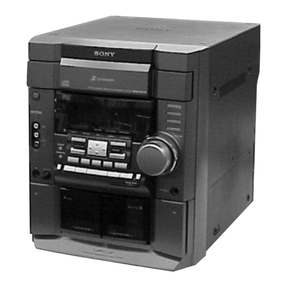 Sony HCD-DX30/RG40 Service Manual