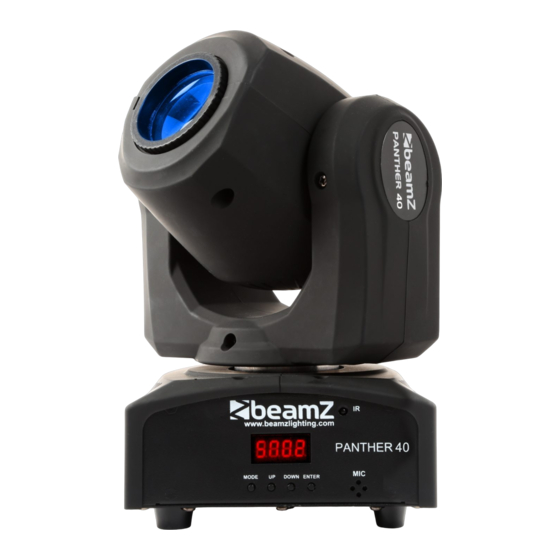 Beamz PANTHER 40 User Manual