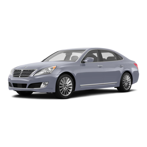 Hyundai 2015 Equos Owner's Handbook & Warranty Information