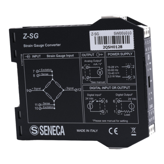 Seneca Z-SG User Manual