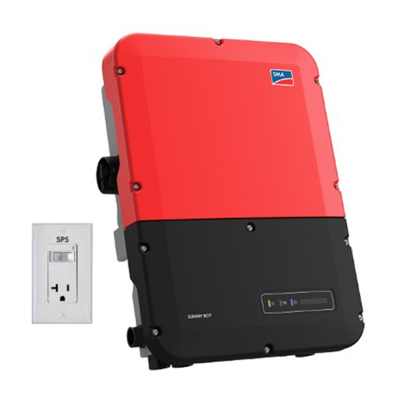 SMA SUNNY BOY STORAGE Series Quick Reference Manual