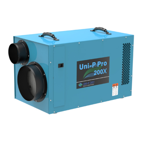 Uni-P Dry Pro 200X Installation, Operation & Service Instructions