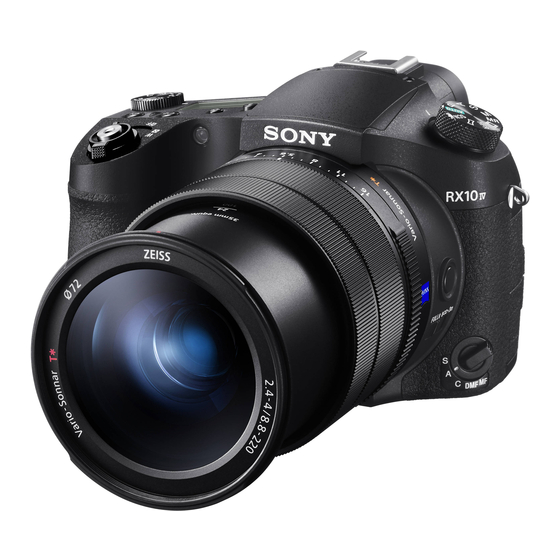 Sony RX10 IV Wi-Fi Connection Manual