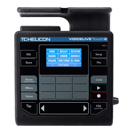 TC-Helicon VoiceLive Touch2 Quick Manual