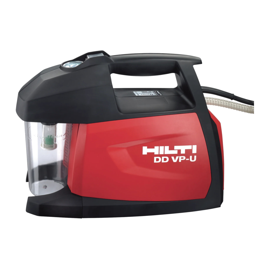 Hilti DD VP-U Original Operating Instructions