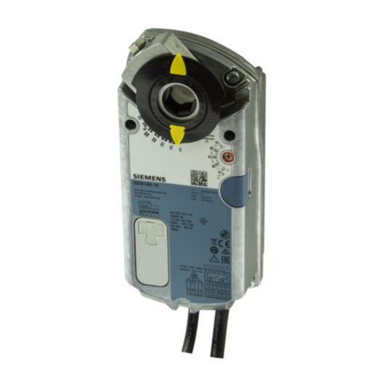 Siemens OpenAir GEB 1E Series Quick Start Manual