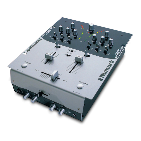 Numark DM1002MKII Quick Start Owner's Manual