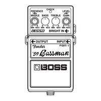 Boss FBM-1 Bassman legend series Owner's Manual