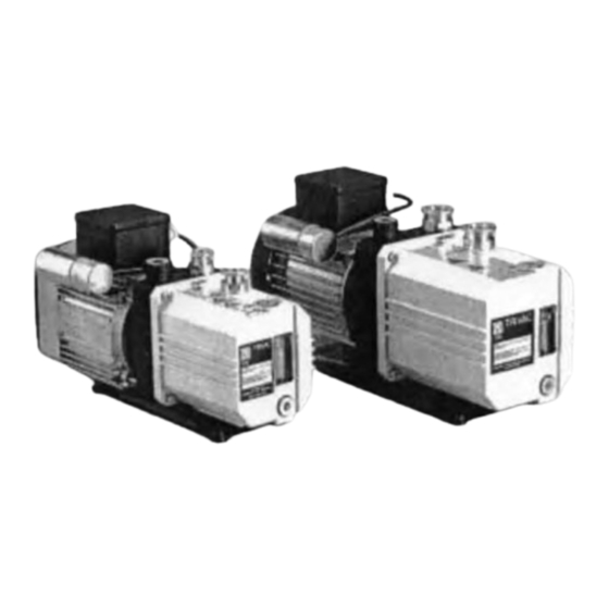 LEYBOLD TRIVAC D 2,5 E Manuals