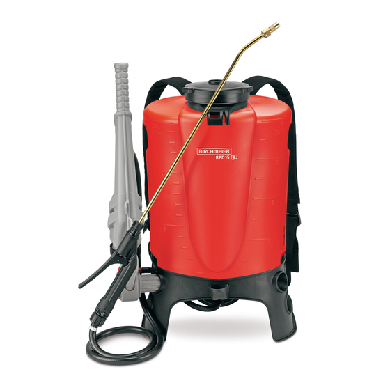 Birchmeier RPD 15 ATS Instructions For Use Manual