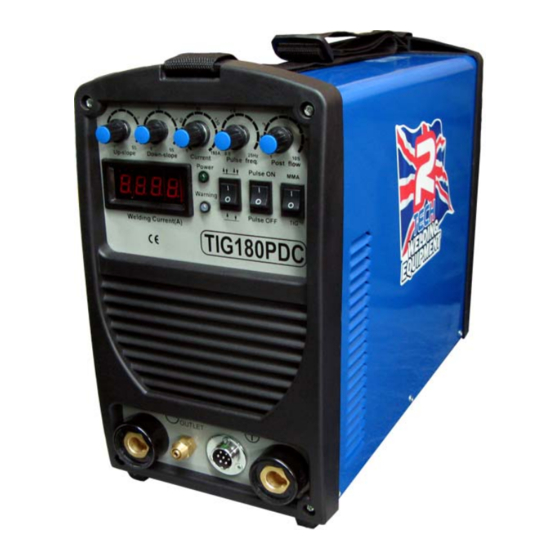 R-Tech TIG180PDC Operation Instructions Manual