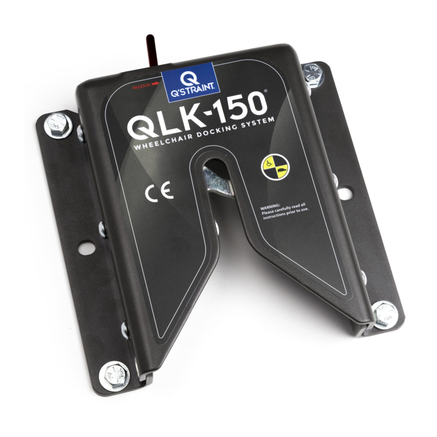 Q'STRAINT QLK-150 Installation Instructions Manual