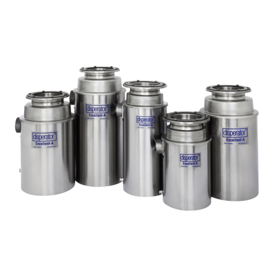 disperator EXCELLENT 500A-BASIC Disposal Manuals