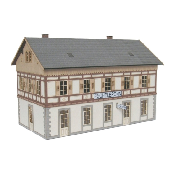Modellbau Laffont Bahnhof Eschelbronn H3701 Assembly Instructions Manual